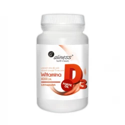 Witamina D3 FORTE OIL 4000 Naturalna (120 kaps) Aliness