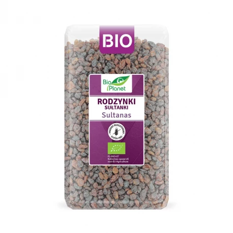 Rodzynki Sułtańskie BIO Ekologiczne 1 kg Bio Planet (OUTLET)