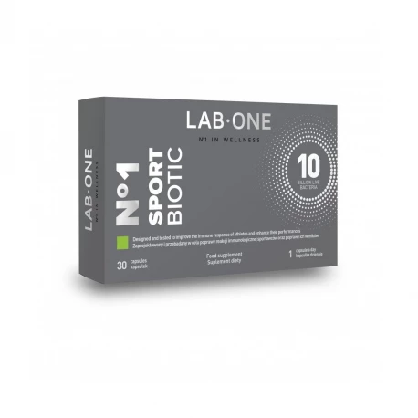 Nr 1 SportBiotic 10 mld Probiotyk Dla Sportowców (30 kaps) Lab One (OUTLET)