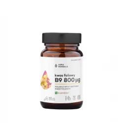 Kwas Foliowy 800 mcg Folian 5-MTHF Aktywny (60 kaps) Aura Herbals