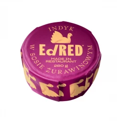 Ed Red Indyk w sosie żurawinowym 280 g - Rzemieślnicze Danie Gotowe