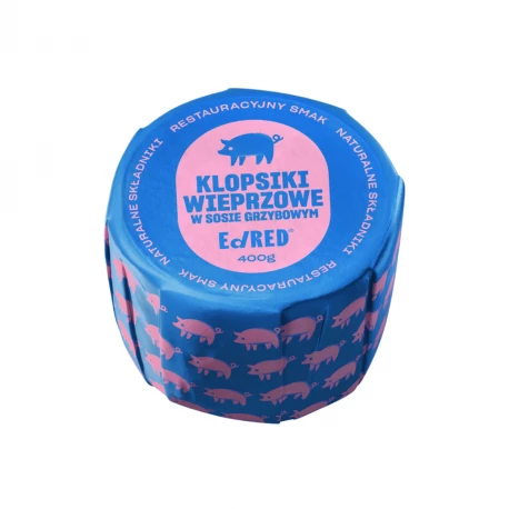 Ed Red Klopsiki w sosie grzybowym 400 g - Rzemieślnicze Danie Gotowe