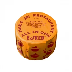 Ed Red Kurczak Tikka Masala z brązowym ryżem 400 g - Rzemieślnicze Danie Gotowe