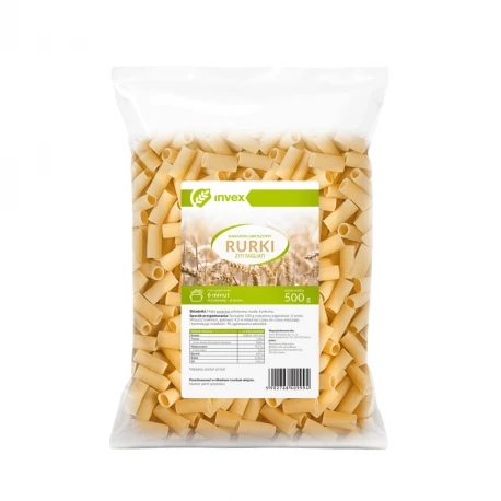 Makaron Orkiszowy Rurki Ziti Tagliatti 400 g Bio Invex