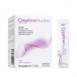 Kreatyna Monohydrat Nukleotydy Creatine Nucleo Wisniowo-Truskawkowa (30 sasz) Norsa Pharma