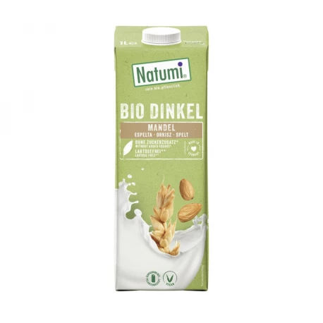 Napój Orkiszowo-Migdałowy Naturalny BIO UHT Bez laktozy Bez Dodatków Cukru VEGE 1000 ml Natumi