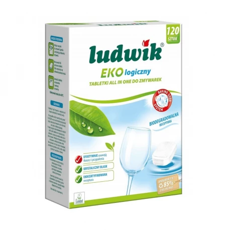Tabletki do zmywarki All in One Biodegradowalne (120 szt.) - Ludwik Ekologiczny