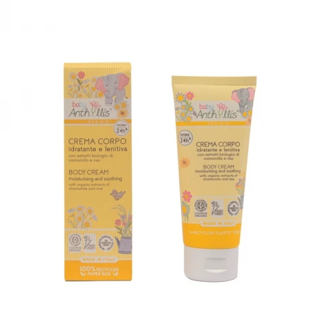 Krem Nawilżająco-Łagodzący dla Dzieci Ekologiczny Rumianek i Ryż 100 ml Pierpaoli Baby Anthyllis