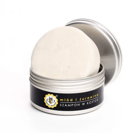 MIÓD I ŻURAWINA Naturalny Szampon do Włosów w Kostce 70 g Miodowa Mydlarnia (OUTLET)