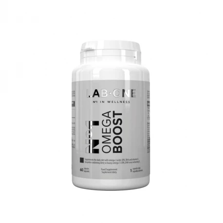 Nr 1 Omega Boost Kwasy Omega-3 Witamina E (60 kaps) Lab One