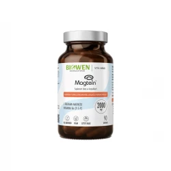 Magtein L-treonian Magnezu Witamina B6 P-5-P 2000 mg VEGAN (90 kaps) Biowen