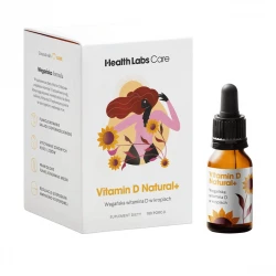 Vitamin D Natural+ Wegańska Witamina D3 2000 IU + MCT Krople 10 ml Health Labs Care