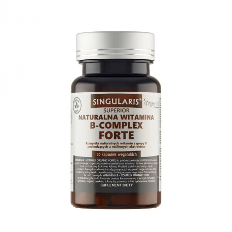 Witamina B-Complex Organic Forte (30 kaps) Roślinny Singularis