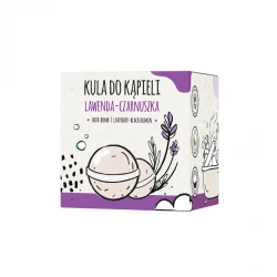 Kula do Kąpieli Lawenda-Czarnuszka Ręcznie robione 70 g Słomiana Pracownia