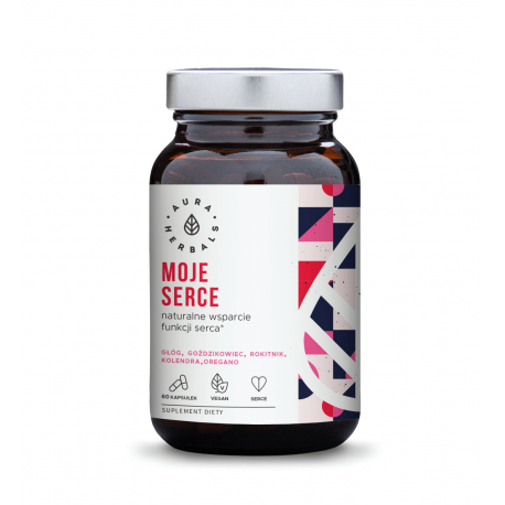 Moje Serce - Głóg Goździkowiec Rokitnik Oregano (60 vege kaps) Aura Herbals