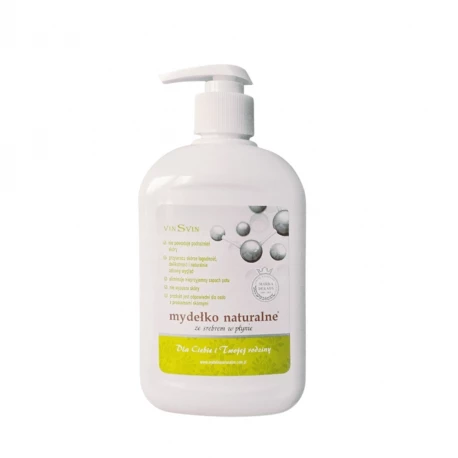 Mydło Naturalne ze Srebrem W Płynie 500ml Vinsvin