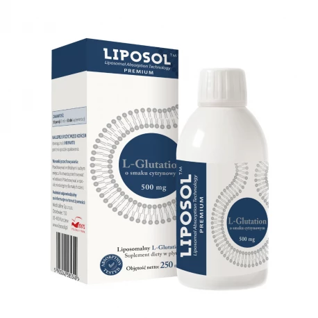 L-Glutation o Smaku Cytrynowym 500 mg Liposomalny 250 ml Liposol