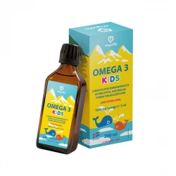 OMEGA 3 KIDS Trójglicerydy TG 1600 mg EPA DHA (Niski Totox) Smak Cytrynowy 200 ml MyVita