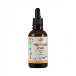 Propolis Forte Ekstrakt 10% w Płynie Bez Alkoholu (50 ml) Krople Odporność MyVita