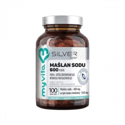 Maślan Sodu FORTE 600 Kwas Masłowy 90% Mikrokapsułkowany (100 kaps) MyVita