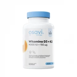 Witamina D3 4000 IU + K2 150 mcg Odporność Kości (120 kaps) Osavi