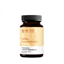 Babka Lancetowata Plus Taksyfolina Syrop na Trawienie i Drogi Oddechowe 75 ml Biolit