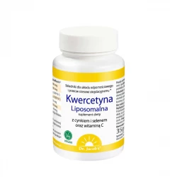 Kwercetyna Liposomalna z Cynkiem i Selenem Witamina C (60 kaps) Dr. Jacob's