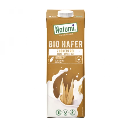 Napój Owsiany ZERO Bezglutenowy BIO UHT Bez laktozy Bez Dodatków Cukru VEGE 1000 ml Natumi