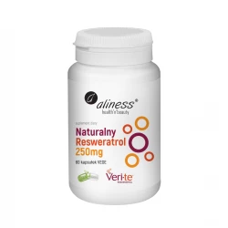 Resweratrol Resveratrol Veri-Te 250 mg Naturalny (60 kaps) Aliness