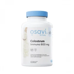 Colostrum Immuno 800 mg IgG + Cynk 15 mg Siara Odporność (120 kaps) Osavi