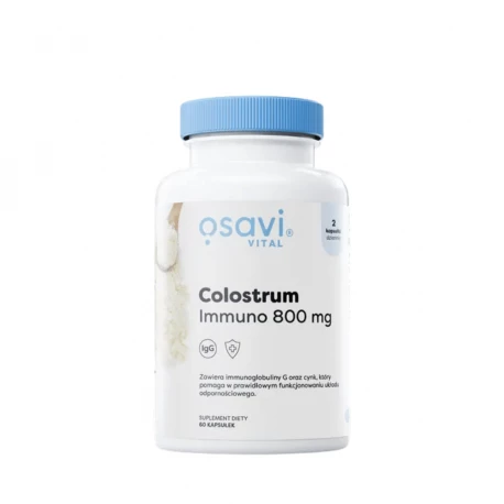 Colostrum Immuno 800 mg Siara Bydlęca Cynk (60 kaps) Osavi