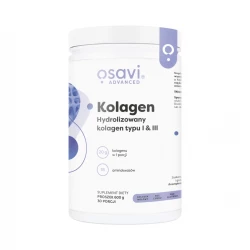 Kolagen Wołowy Hydrolizowany Peptydy I+III Proszek Stawy Skóra 600 g Osavi