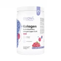 Kolagen Wołowy Hydrolizowany Peptydy I+III Malinowy Proszek Stawy 600 g Osavi