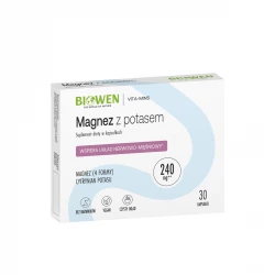 Magnez 4 Formy + Potas 1000 mg VEGE (30 kaps) Biowen