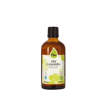 Olej z Wiesiołka Tłoczony na Zimno Nierafinowany Omega 6 GLA 100 ml Olini