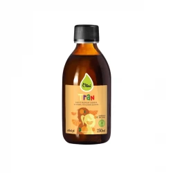 Tran o Smaku Pomarańczowym Olej z Wątroby Dorsza Omega 3 DHA EPA Witamina D3 A 250 ml Olini