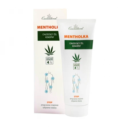 Mentholka Chłodzący Żel z Konopi Na Bóle Mięśniowe i Stawowe 250 ml Cannaderm