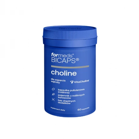 BICAPS Choline Cholina 280 mg Wsparcie Wątroby (60 kaps) formeds