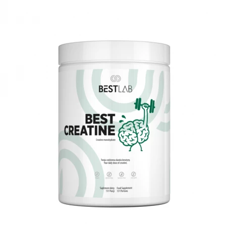 BestCreatine Kreatyna Monohydrat 500 g (131 porcji po 3 g) BestLab