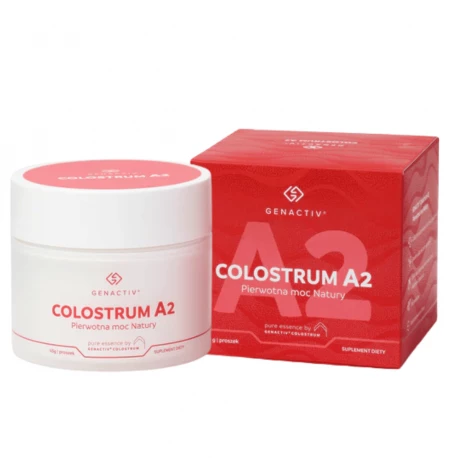 Colostrum A2 Beta-Kazeina Liofilizowana Siara Bydlęca w Proszku 45 g Genactiv