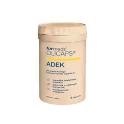 Olicaps ADEK Witaminy A D3 K2 MK-7 E Kompleks Olej MCT (60 kaps) Formeds