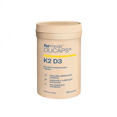 Witamina D3 K2 MK-7 2000 IU OLICAPS olej MCT (60 kaps) formeds