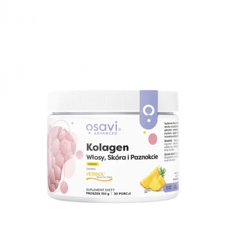 Kolagen Wołowy Włosy Skóra Paznokcie VERISOL Ananas Proszek 150 g Osavi