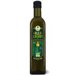 Olej Lniany EKO 500 ml Dary Natury