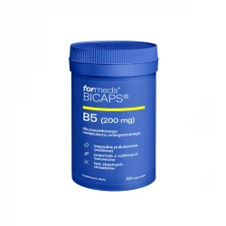 BICAPS Witamina B5 Kwas Pantotenowy 200 mg Prawidłowy Metabolizm Energetyczny (60 kaps) ForMeds