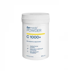 POWDER C 1000+ Witamina C 1000 mg Kwas L-Askorbinowy Bioflawonoidy Wsparcie Odporności Proszek 63 g ForMeds