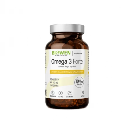 Omega 3 Forte EPA 1000 mg / DHA 500 mg VEGE (90 kaps) Biowen