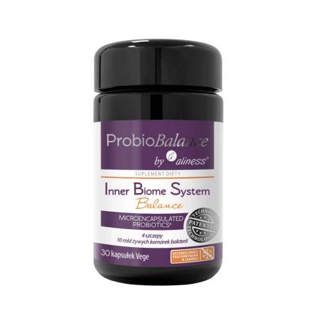 Probiotyk ProbioBalance Inner Biome System Balance 10 mld (30kaps) Aliness