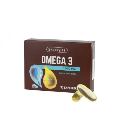 Omega 3 DHA EPA Witamina D3 2000 IU K2 MK7 (30 kaps) Skoczylas