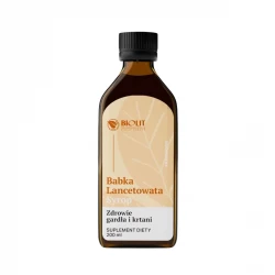 Babka Lancetowata Syrop na Zdrowie Gardła i Krtani z Witaminą C 200 ml Biolit